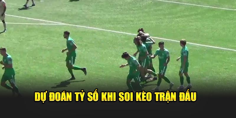 Dự đoán tỷ số khi soi kèo trận đấu 