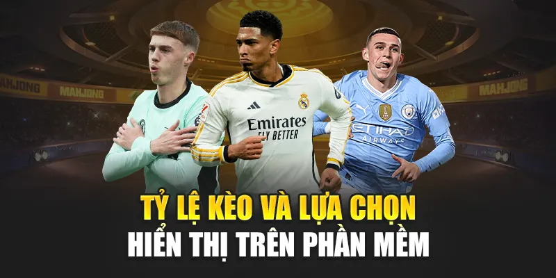 Tỷ lệ kèo và lựa chọn hiển thị trên phần mềm
